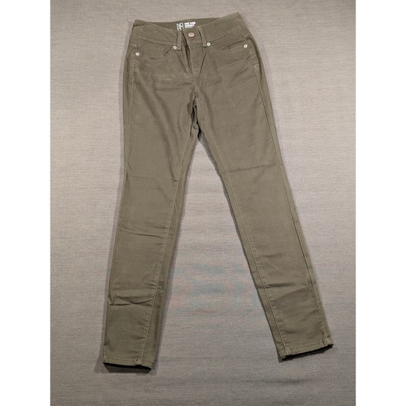 No Boundaries Pants - No Boundaries Olive Green Mid Rise Skinny Colored Pants Womens Jeggings Size 5